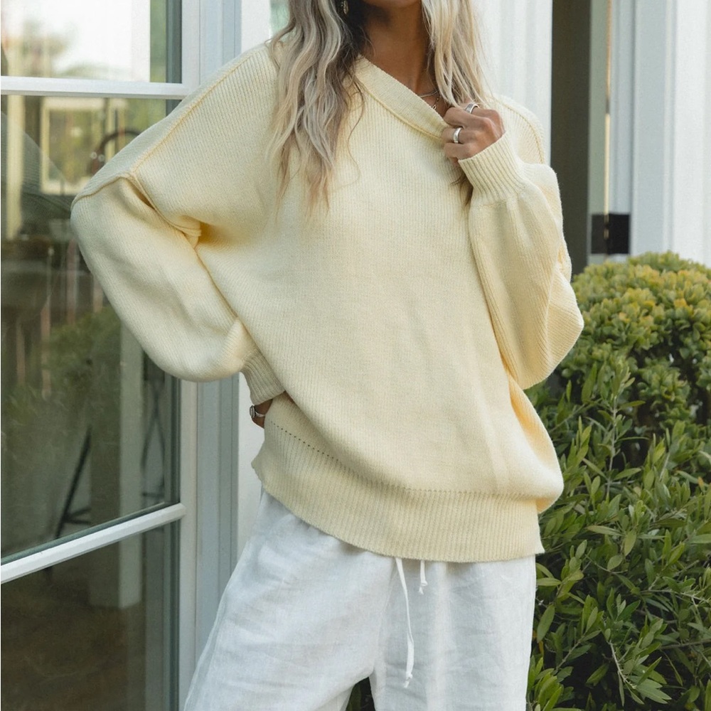 Oversized Yellow Sweater